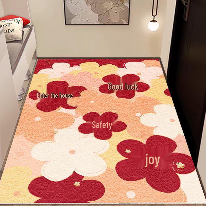 Chinese Style Loop Pile Doormat - Dirt-Resistant, Mud-Wiping, Non-Slip, Easy-to-Clean Entrance Mat for Hallway