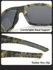 Camouflage Polarized Tactical Sunglasses: Ideal for Outdoor Sports, Hunting, and Fishing - Unisex Style for European and American Use