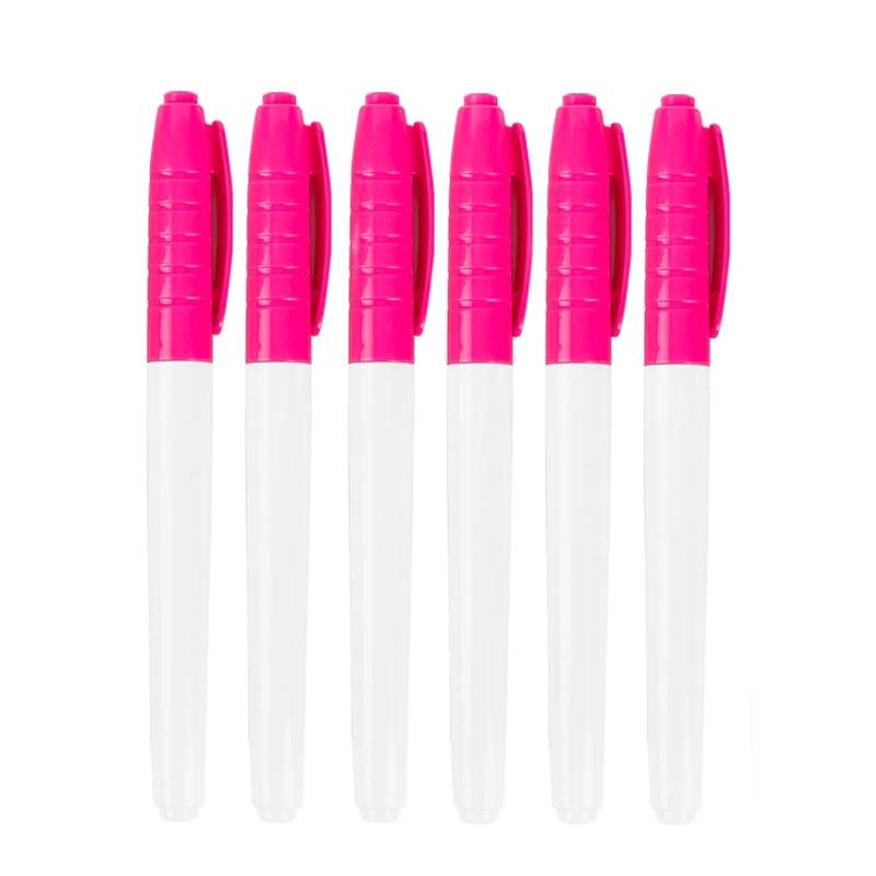 6pcs Color Erasable Whiteboard Pen Extremely Fine Tip 0.5mm Dry Erasing Pen Office Teaching Examination Art Marker Pen