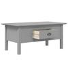 Bodo Coffee Table, Grey, 100X55X46 Cm, Solid Pine Wood