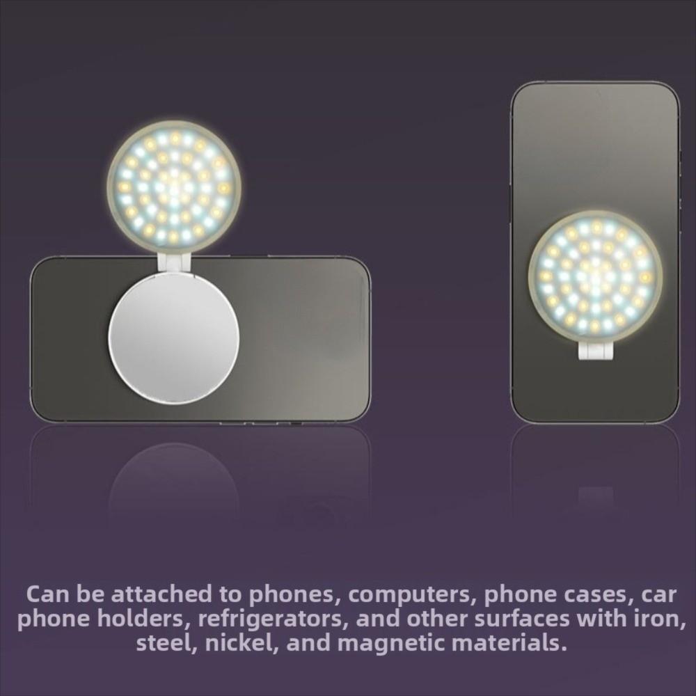 Three-color/RGB LED Portable Mini Fill Light 3000-6500K Pocket Photography Light Camping