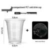 Mu Baisen 400ml Plastic Takeaway Cold Drink Cups with Direct Drink Lids