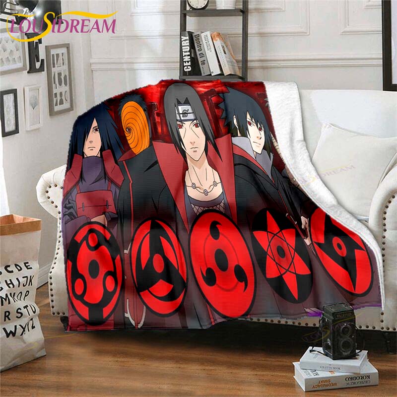 3D Printed Naruto Art Fleece Blanket for Beds Hiking Picnic Thick Quilt Fashionable Bedspread Fleece Throw Blanket