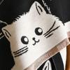 2024 Cozy Cartoon Cat Cashmere-Feel Shawl - Women's Autumn/Winter All-Match Accessory