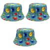 Sesame Street Fisherman Hat For Men And Women Double-sided And Breathable