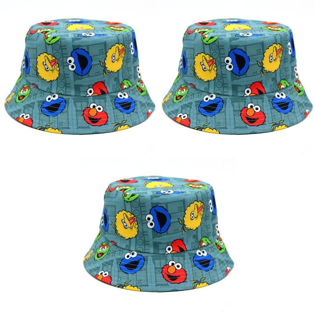 Sesame Street Fisherman Hat For Men And Women Double-sided And Breathable