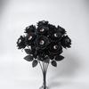 1Pc With Eyeball Halloween Eyeball Rose Simulation Handmade Eyeball Fake Flower Exquisite Artificial Black Rose Accessories