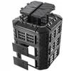 KADAX Garden Composter Modular 860L Frost-resistant Year-Round Black