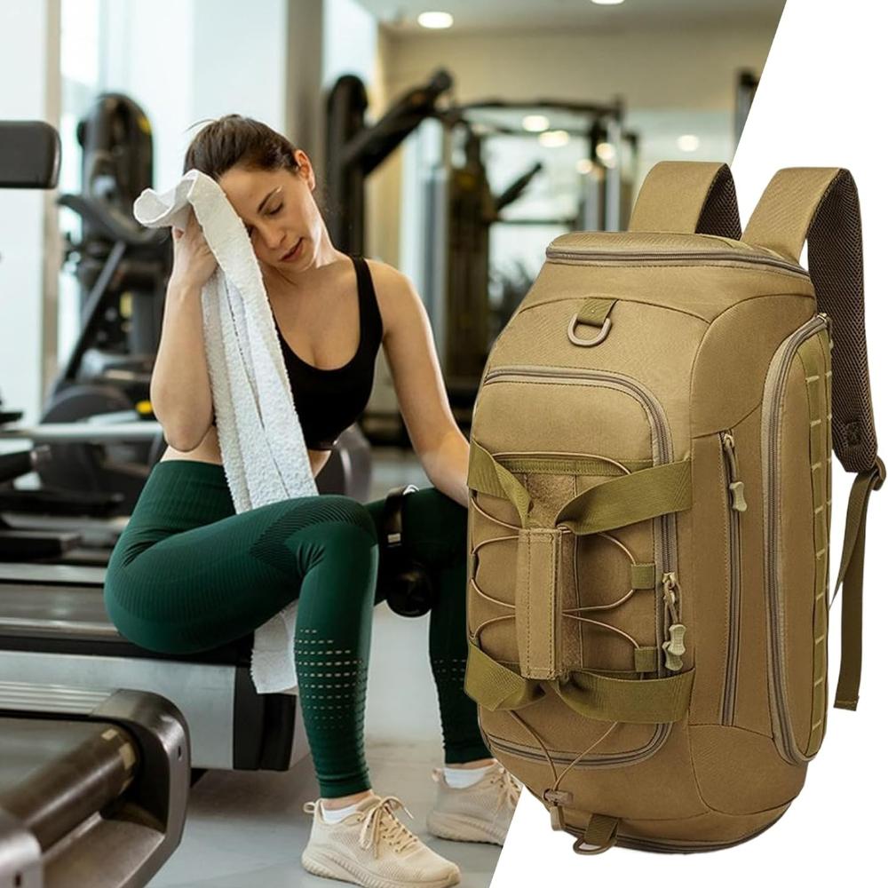 3-Ways Tactical Military Nylon Men Holdall Weekend Travel Duffel Bag Backpack Messenger Shoulder Bags Rucksack Handbag