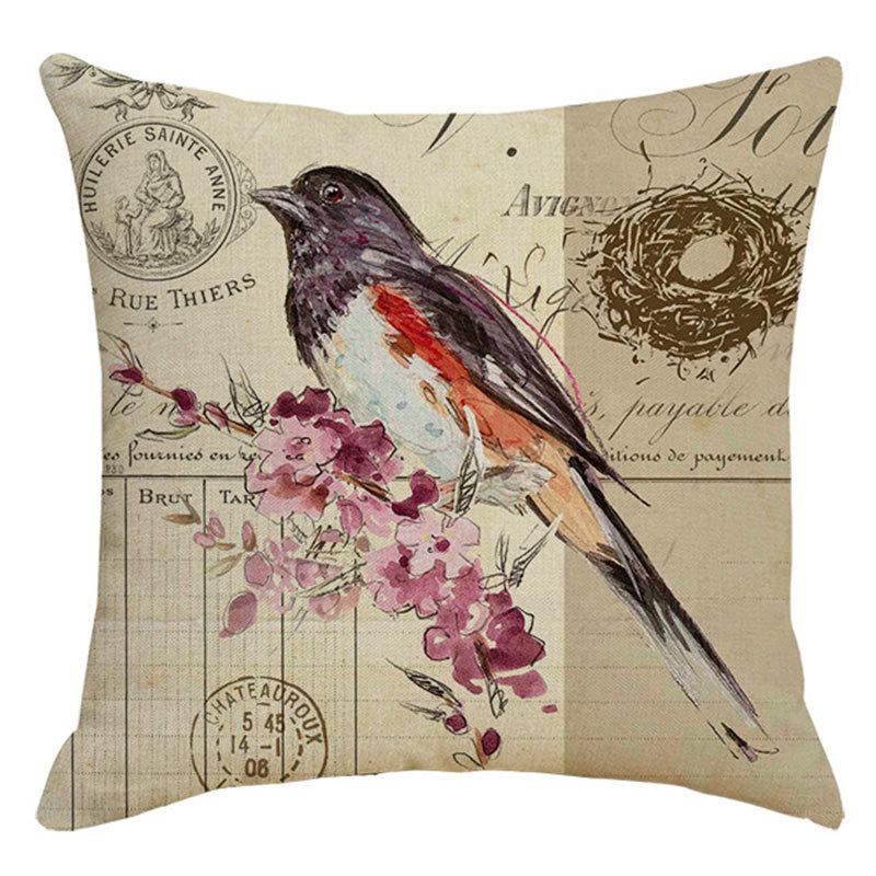 Pillow Nordic Linen Pillow Cover Spring Living Room Sofa Cushion Lumbar Cushion