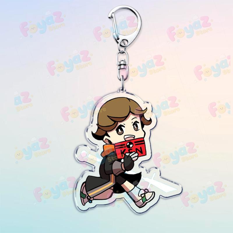 Popular Cartoon Operatives Characters Keychain Accessories Bag Keyrings Jewelry Fans Womens Fans Freinds Gifts