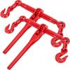 VEVOR Tensionator lanț 5/16-3/8, Tensionator cu clichet 6600lbs Capacitate, Tensionator cu manivelă cu clichet cu cârlige G70, Lungime reglabilă