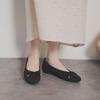 Himiko NICAL Ribbon Ballet Knit Pumps, 554101 Black, Size 245