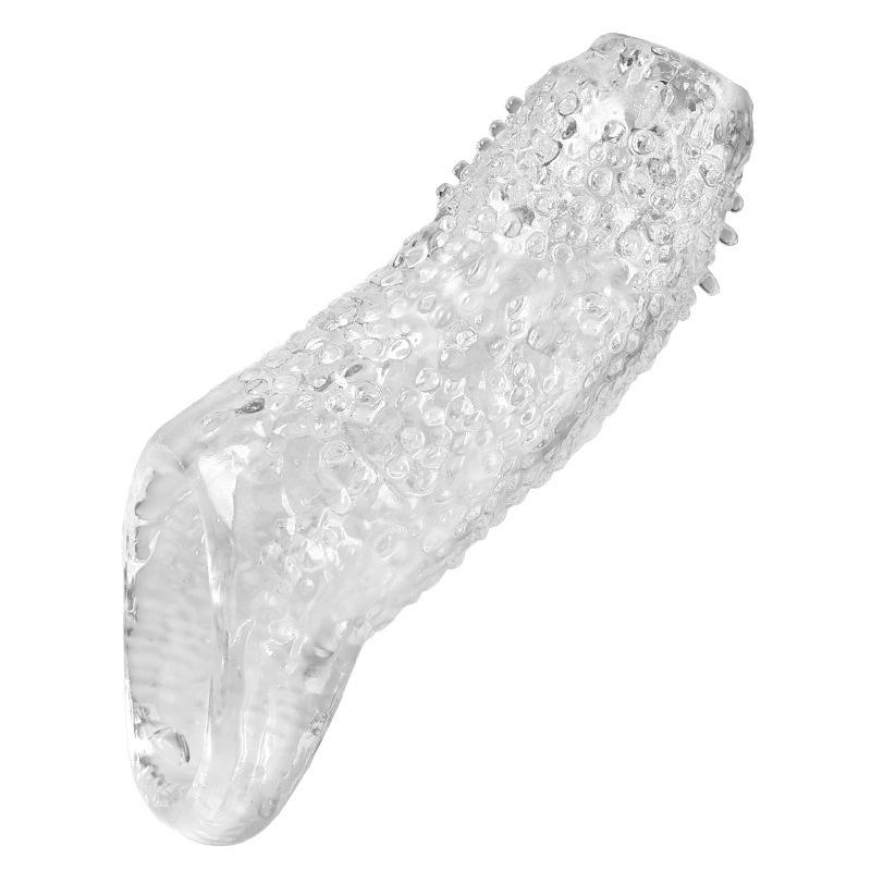 4 Types Penis Enlargement Sleeve Lengthened Thickened Penis Extender Lock Sperm Cock Ring Delay Ejaculation Sex Toys for Men