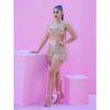 Sexy Suspender Sequin Fringe Shorts Set Sequined Suspender Tassel Shorts Suit