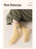 2025 New Anti-Odor Boneless Cotton Mid-Calf Socks for Baby Girls - Cute Autumn Design
