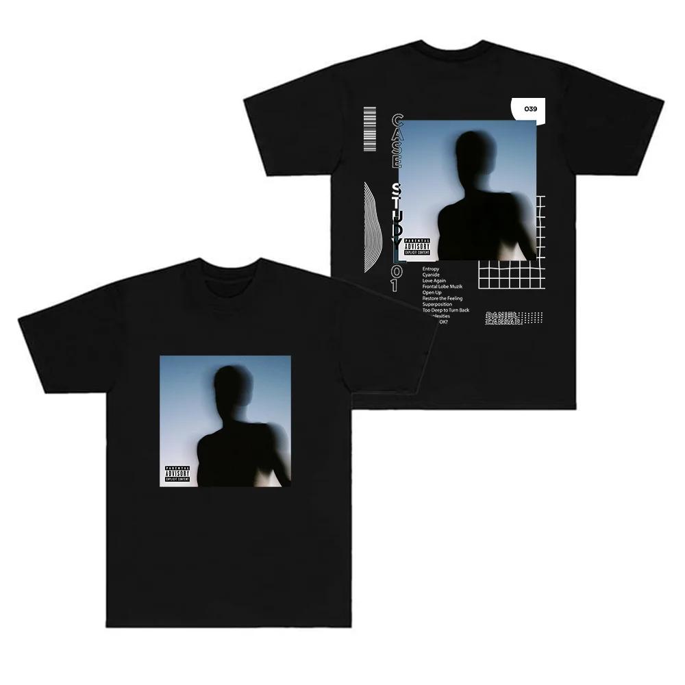 Daniel Caesar Merch TShirt CASE STUDY 01 Album Cover T Shirts Short Sleeve Top Tee Rapper Streetwear S
