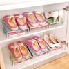 Shoe Organizer High Low Heels Wear Resistant Shoes Slots Rack Good Toughness Storage Holder Flats Sandals Wardrobe Closet