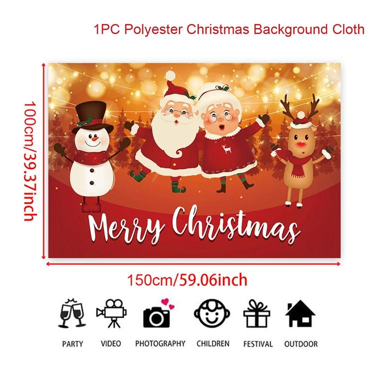 Christmas Backdrop Background Merry Christmas Decorations For Home 2025 Navidad Noel Kerst Natal Xmas Decor Supplies Gifts