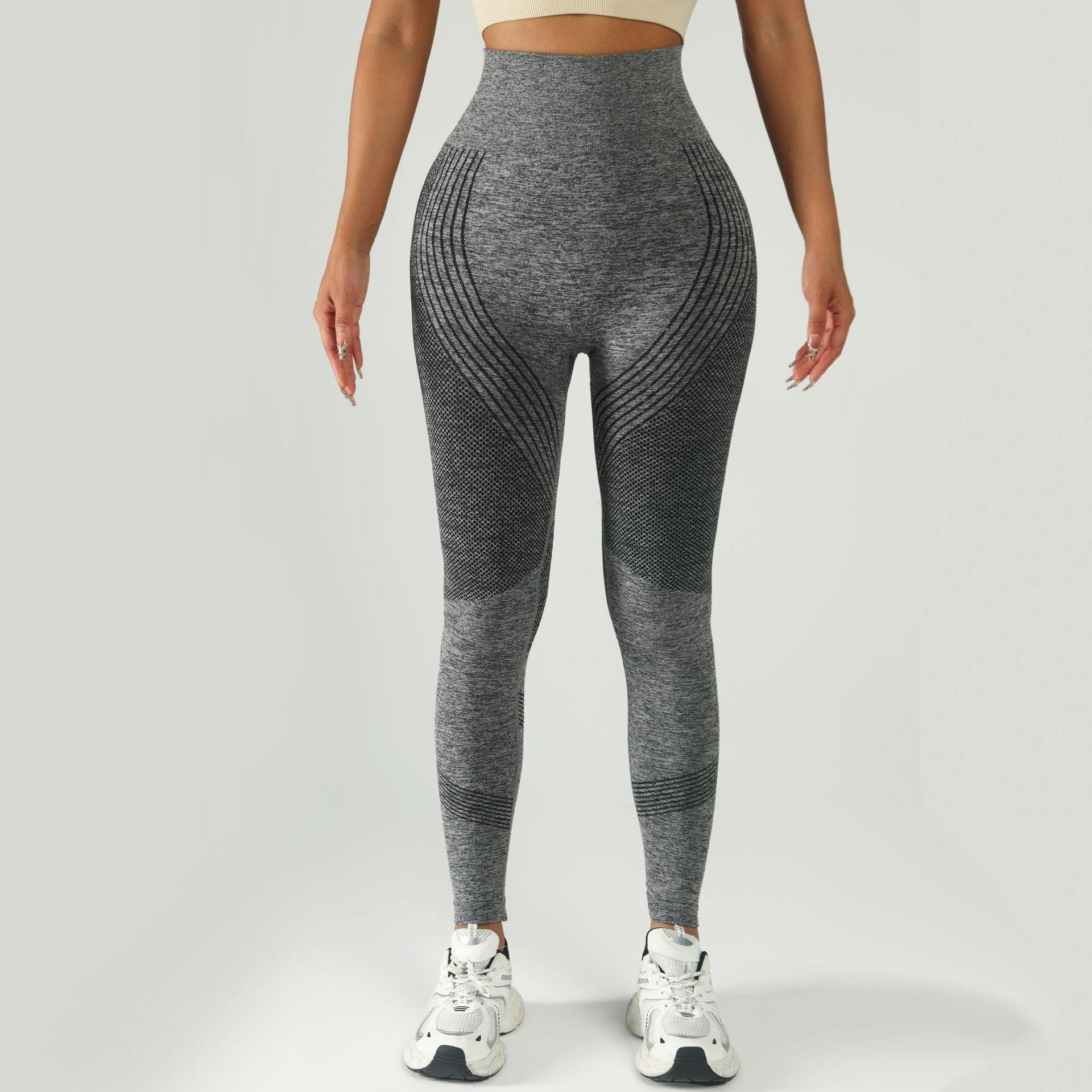 

Peach Lift High-Waist Stretch Yoga Pants for Fitness & Cycling Small сірий колір