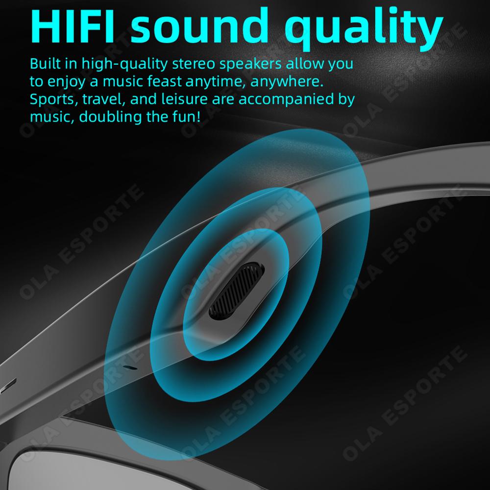 New Smart Glasses V5.3 Bluetooth Call High Quality Headphones Outdoor Sports Sunglasses Anti-touch UV Music Player for Men Women