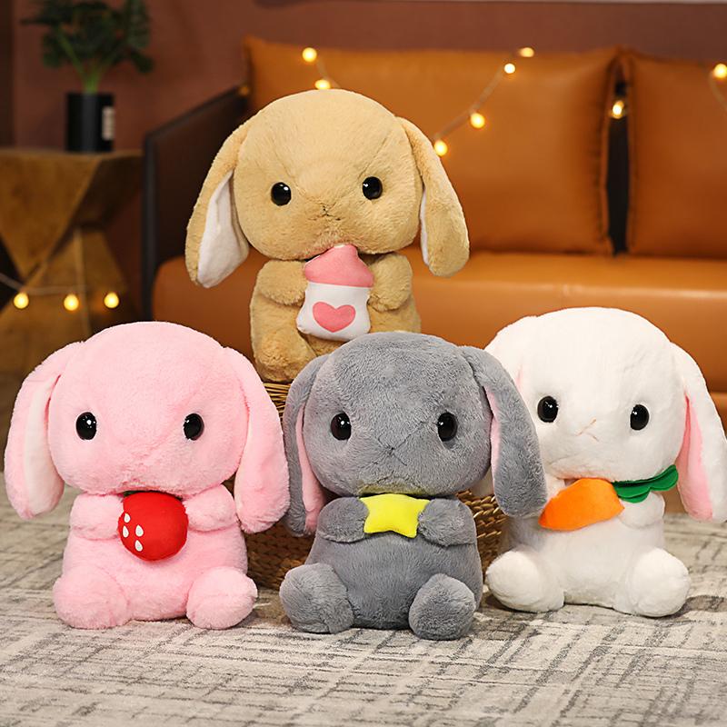 65cm Cute Stuffed Rabbit Plush Toy Soft Toys Cushion Bunny Kid Pillow Doll Birthday Gifts For Children Baby Accompany Sleep Toy