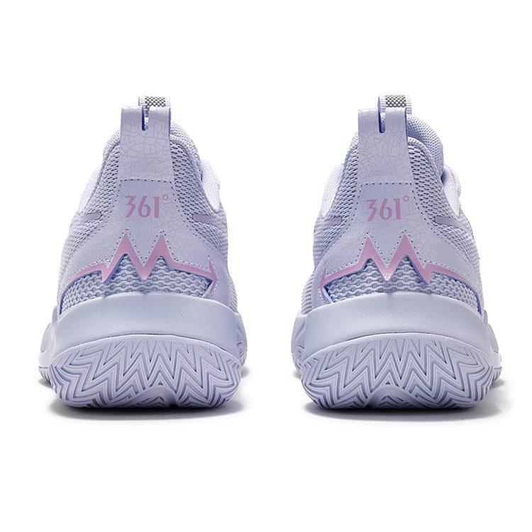 Scarpe da Basket 361 Antiscivolo Resistenti all'Abrasione Basse da Uomo Viola Gesso 672521122-5