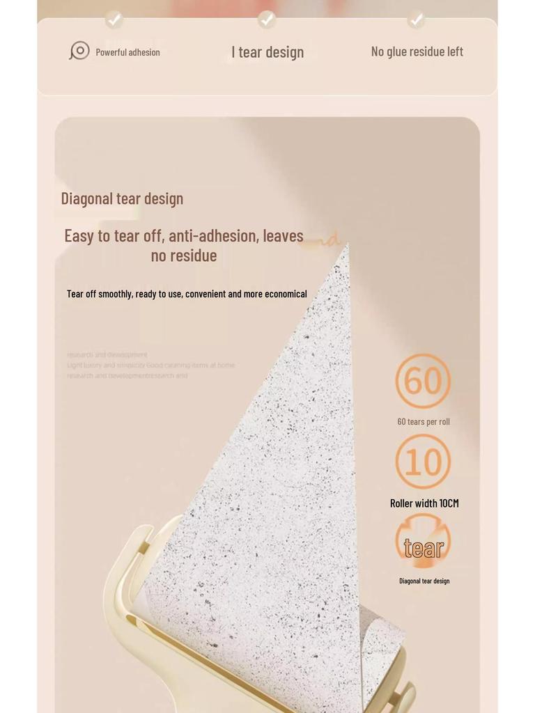 Cat Hair Removal Lint Roller Brush with Tearable Drum Replacement for Clothes and Household Cleaning