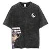 T-shirt Manga Soul Eater Stampa Death The Kid T-shirt Lavata Vintage Streetwear Abbigliamento Uomo Donna Maglietta in Cotone Oversize