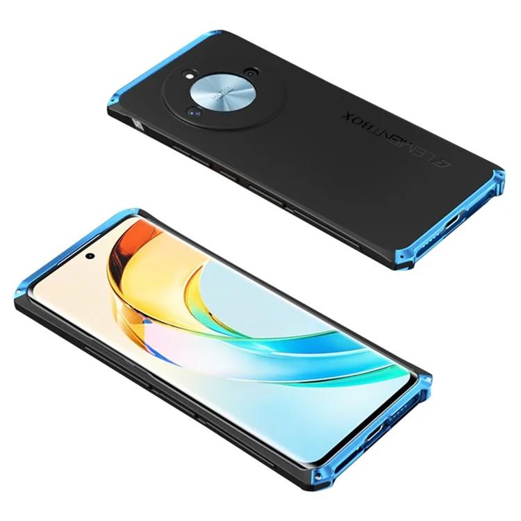 

For Honor X50 Hard PC Back Metal Frame Hybrid Case 3-Piece Design Anti-Drop Phone Cover