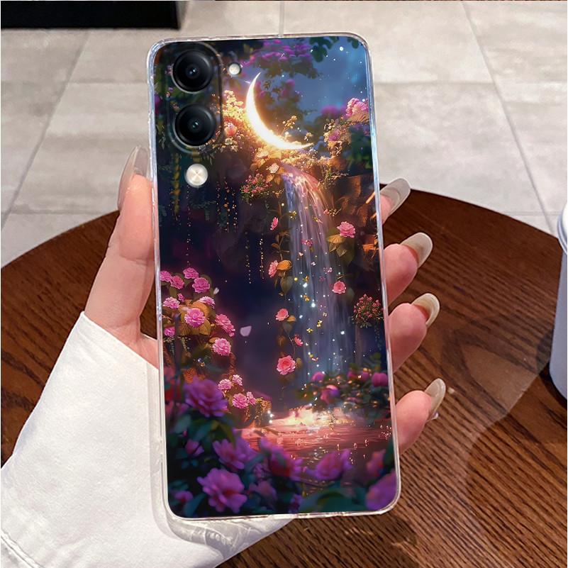 For Vivo Y04s Case Clear Luxury Cute Love Heart Rabbit Funny Pattern TPU Soft Silicone Phone Case For VivoY04s Y 04s Back Cover