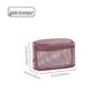 Women's Portable Mesh Honeycomb Makeup & Toiletry Bag - Visible Storage, Small & Lightweight Cosmetic Brush Bag for Travel.