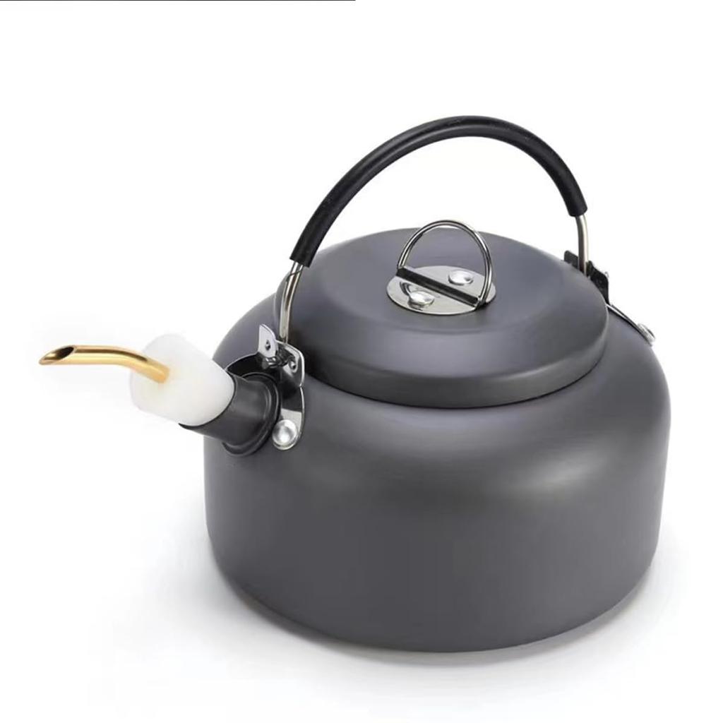 Yoseka Kettle Spout Extension, Outdoor Kettle, Skitter, Pot, Camping Kettle, with Cleaning Brush, Nozzle, Coffee Part, Lightweight, Aluminum and