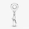 925 Sterling Silver Compass Charm Pendant with Blue Cubic Zirconia Stones for DIY Bracelet Necklace Accessories Jewelry Making