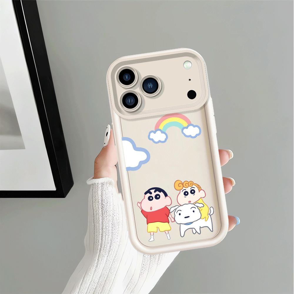 

Crayon Shin Chan Phone Cover Case for iPhone 16 17 Pro Max 13 11 12 Pro 14 Air 15 Plus iPhone 11 Pro Max