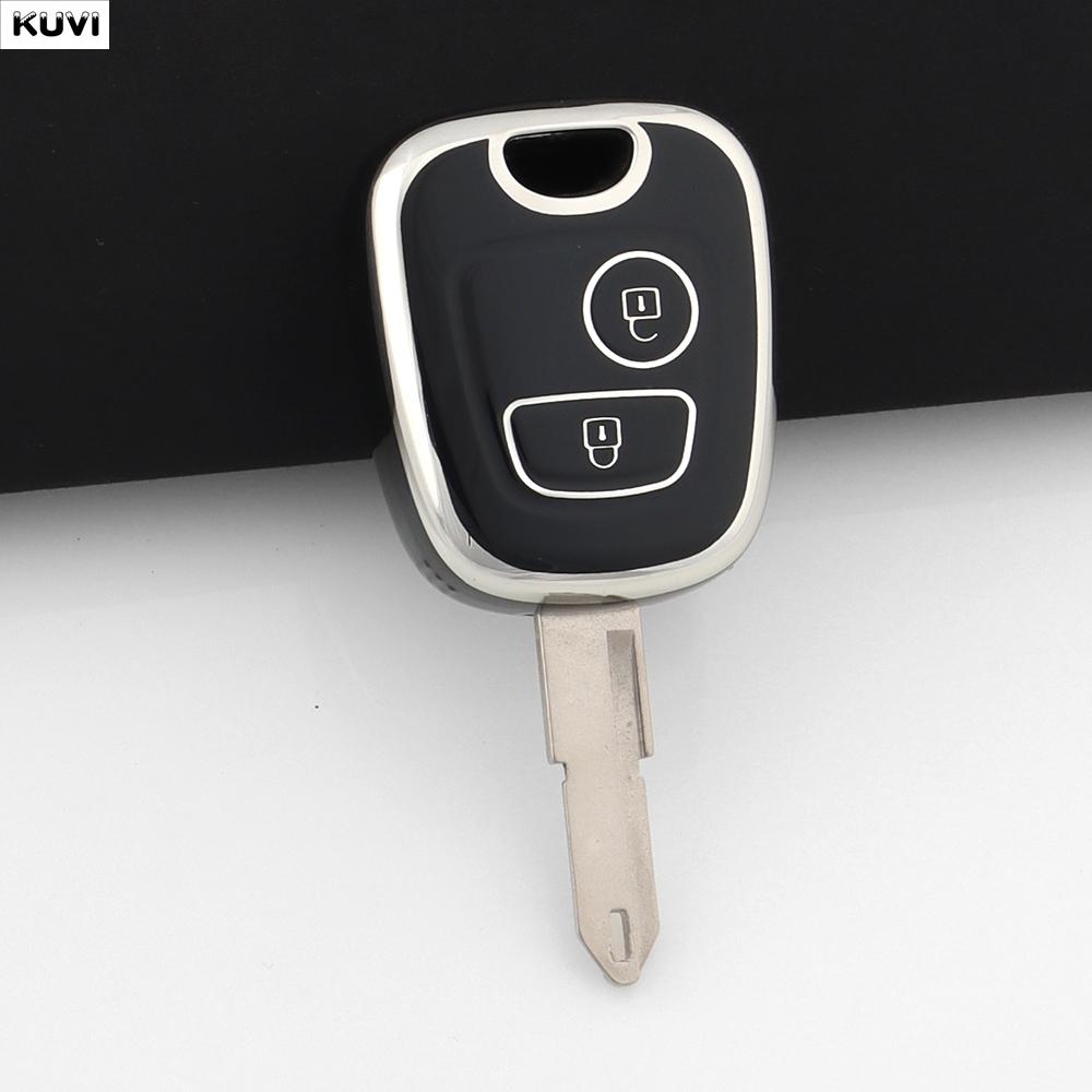 

2 Button TPU Car Remote Key Case Cover Shell Fob Keychain For Peugeot 107 206 207 307 For Citroen C1 C2 C3 C4 For Toyota Aygo