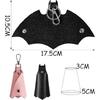 OEM ODM Bat Shaped Car Key Holder Folding Leather Key Case Organizer Pouch For SUV Motorcycle Personality Accessory Custom