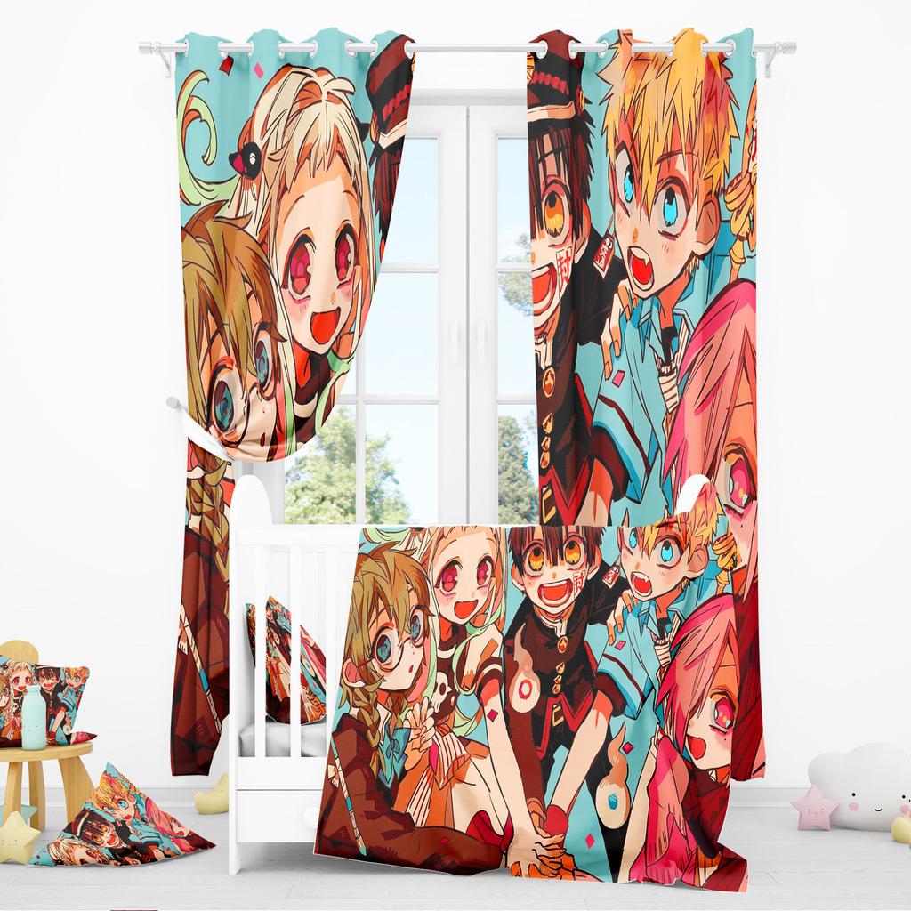 Hanako-kun Cerejeira Japonesa Home Decor Kitchen Living Room Bedroom Curtains For Blackout Curtains Christmas Gifts