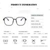 Trends Anti Blue Light Oversized Glasses for Women Men Computer Gaming Blue Blocking Transparent Eyewear Frame