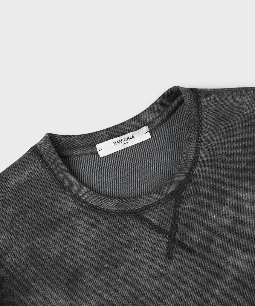 PANICALE Charcoal Golf Washed Long Sleeve T-Shirt