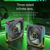 12cm ARGB Lighting PWM Controlled Mirror Design Fan Offering Robust Cooling and Aesthetic Appeal for Desktop Rigs