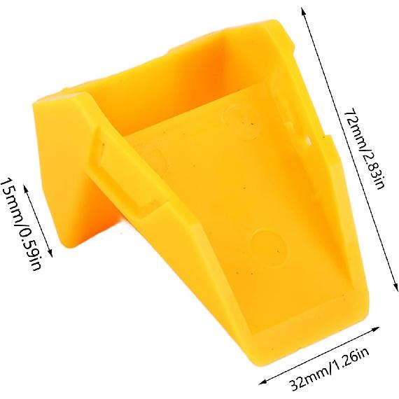 Aramox 4Pcs Tyre Changer Clamping Jaw Protector Yellow Inserts Jaw Clamp Cover Protector Wheel Rim Guard for Tire Changers