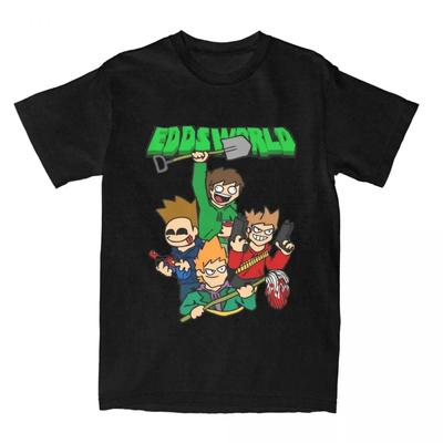 Anime Eddsworld TV-Serie Cartoon Herren Damen T-Shirts Merch Vintage Tees T-Shirts 100% Baumwolle Einzigartige Kleidung