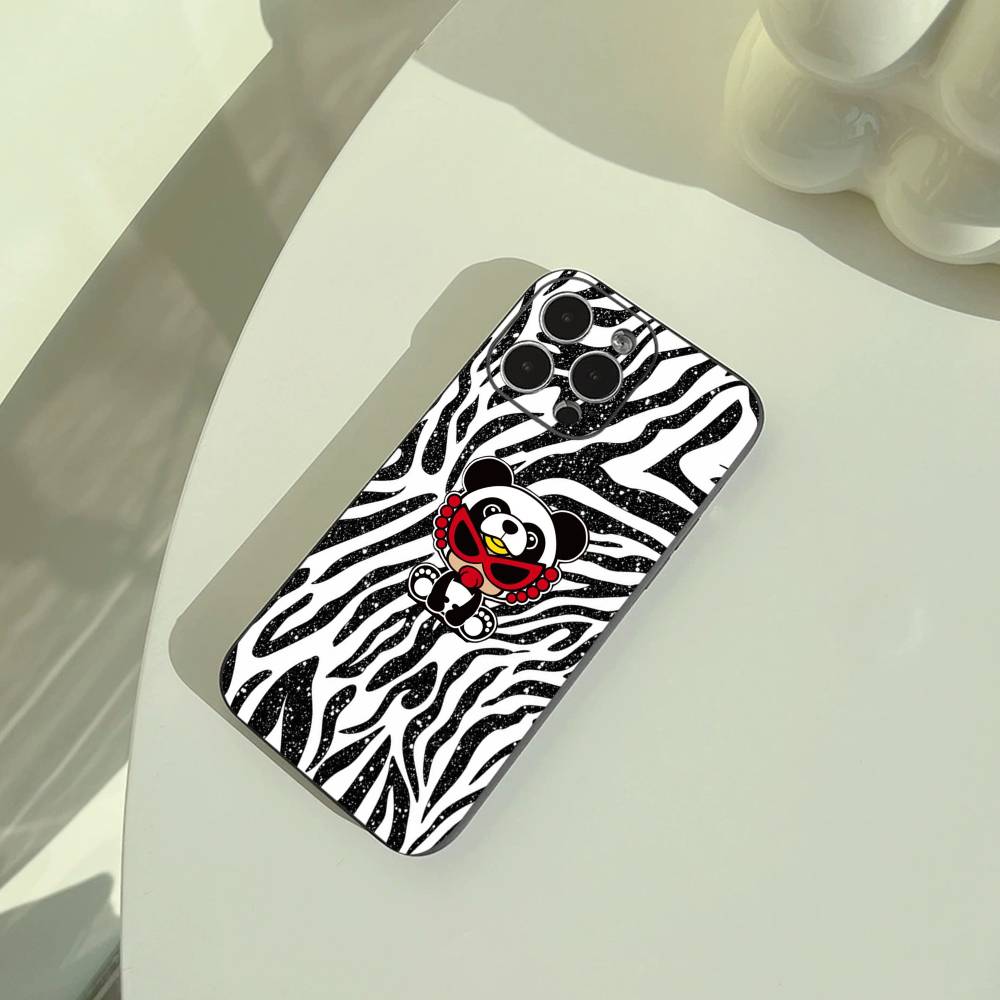 Young & Trendy H-Hysteric M-Mini Phone Case For iPhone 17,16,15,14,13,12,11 Pro Max, Lightweight and Practical Soft Black Cover