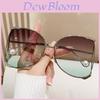 Fashion Round Frame Sunglasses With Uv400 Protection For Summer Outings