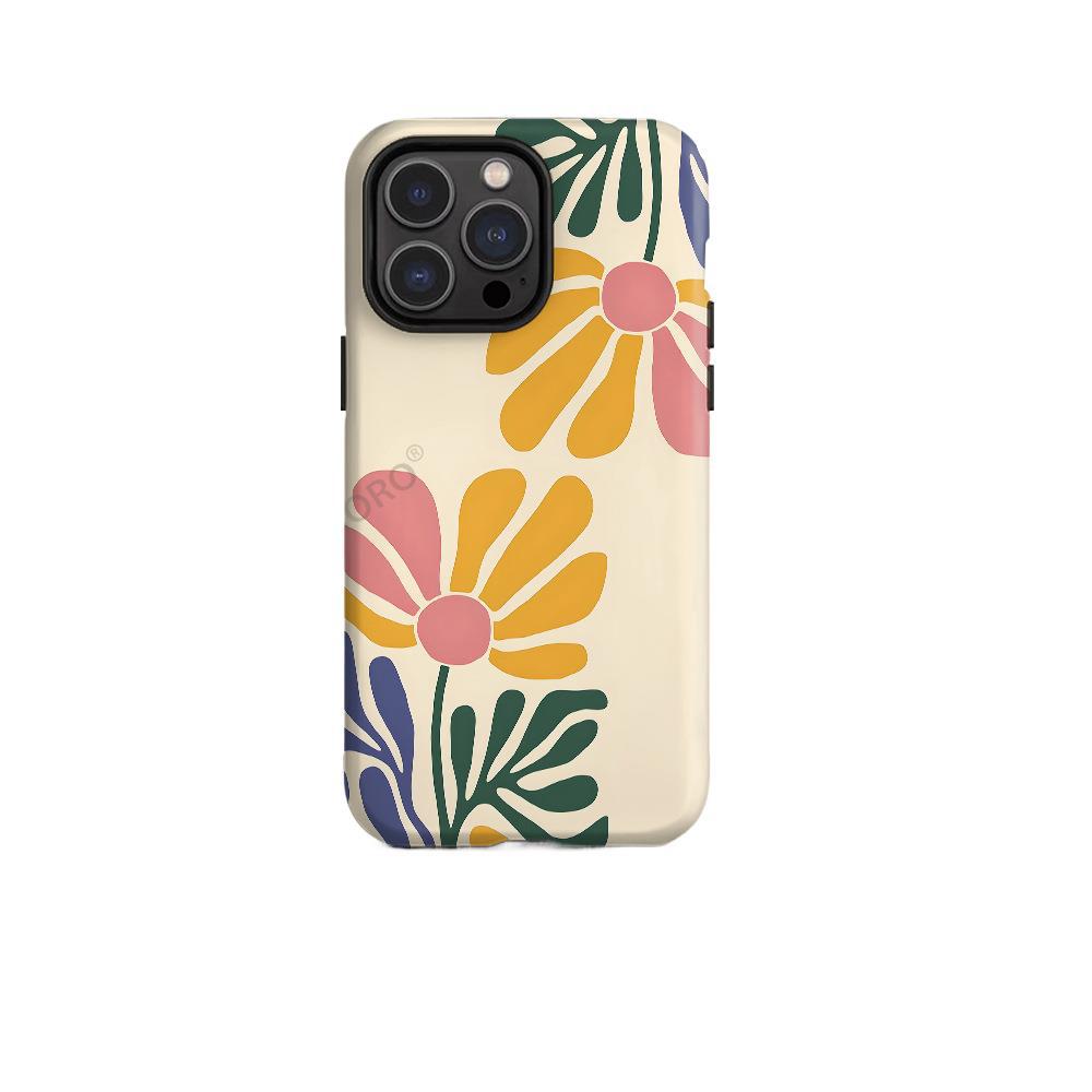 Amazon Creative Art Flower Film 2-in-1 Mobile Phone Case Iphone16/17pro Premium Sense Apple 15