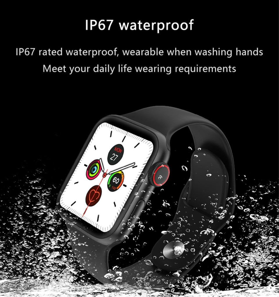 Buy [WWW] W68 Smart Watch Series 5 Waterproof Fitness Heart-Rate Monitor  Smartwatch at affordable prices — free shipping, real reviews with photos —  Joom