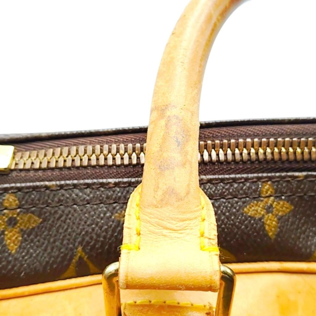 LOUIS VUITTON Monogram Evasion Boston bag Monogram canvas Brown unisex M41443 Used