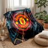 Manchester United Theme Blanket Soft Flannel Blanket Plush Throw Blanket Cozy Sofa Bed Blanket for Home Decor