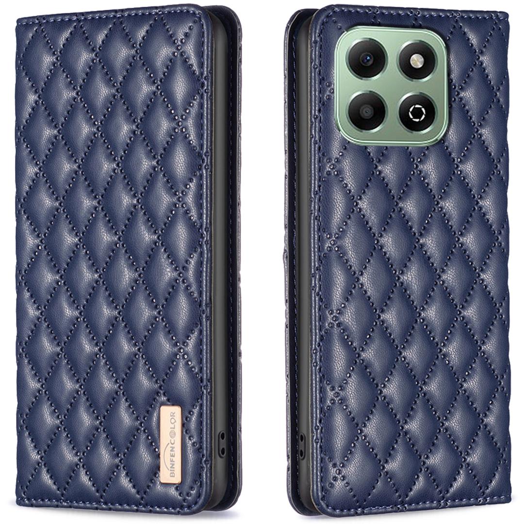

BINFEN COLOR BF Стиль-16 For Honor X6b 4G Чехол Слот для карт Кожаный Ромб Чехол для телефона A